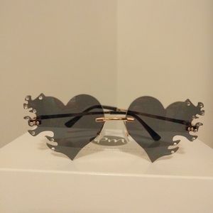Brand New Black Flaming Sunglasses 😎